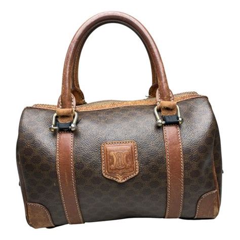 Sac seau leather handbag Celine Brown in Leather .